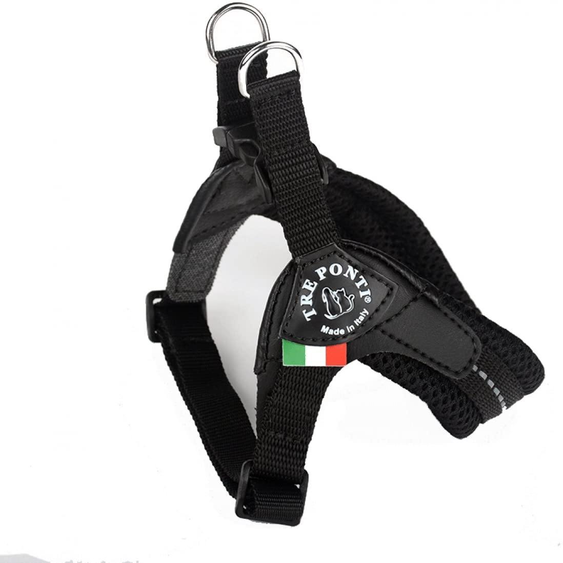 TRE PONTI Pettorina Easy Fit sottopancia regolabile Mesh Nero Mis.4 TRE PONTI Pettorina Easy Fit sottopancia regolabile Mesh Nero Mis.4